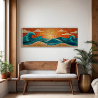 Sunrise Waves in Mosaic Light
