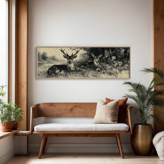 Resting Deer by the Riverbank