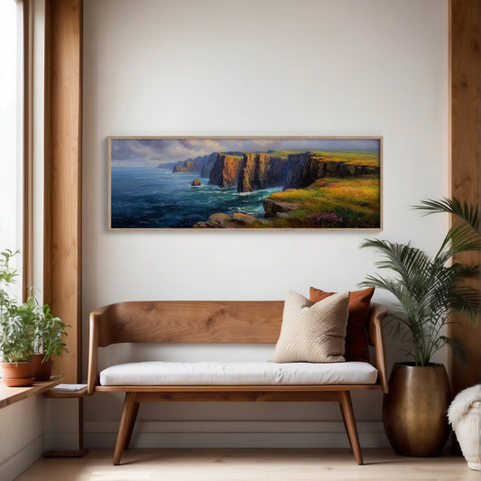 Sunlit Cliffs Above the Northern Sea