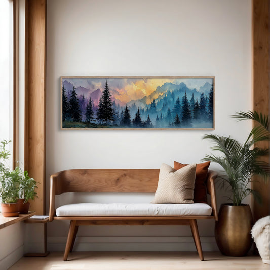 Mists Rise Through Painted Pines