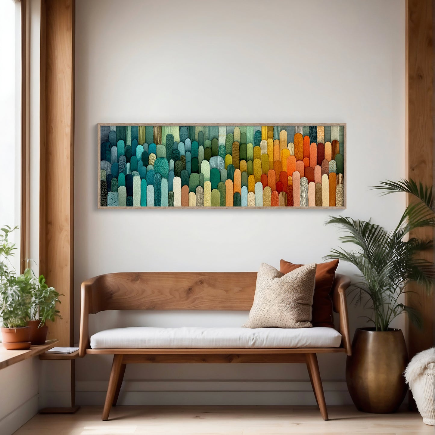 Hills of Color in Gentle Rows