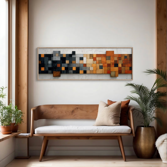 Rust and Charcoal Mosaic