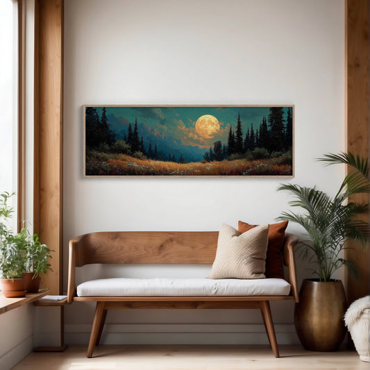 Moonrise Over the Wild Meadow