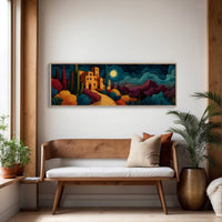 Moonlit Road to the Desert Villa