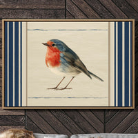Robin Against the Linen Sky
