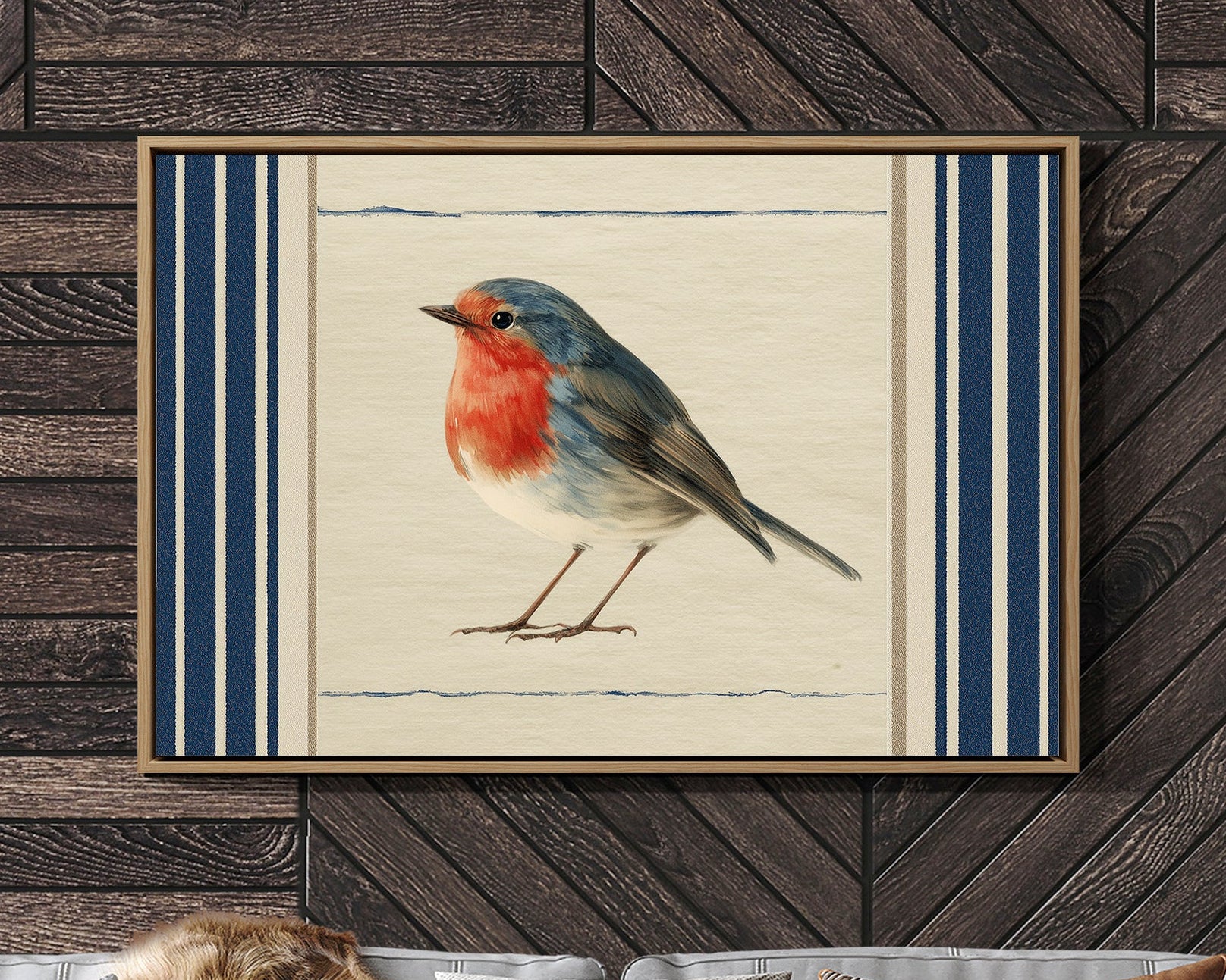 Robin Against the Linen Sky