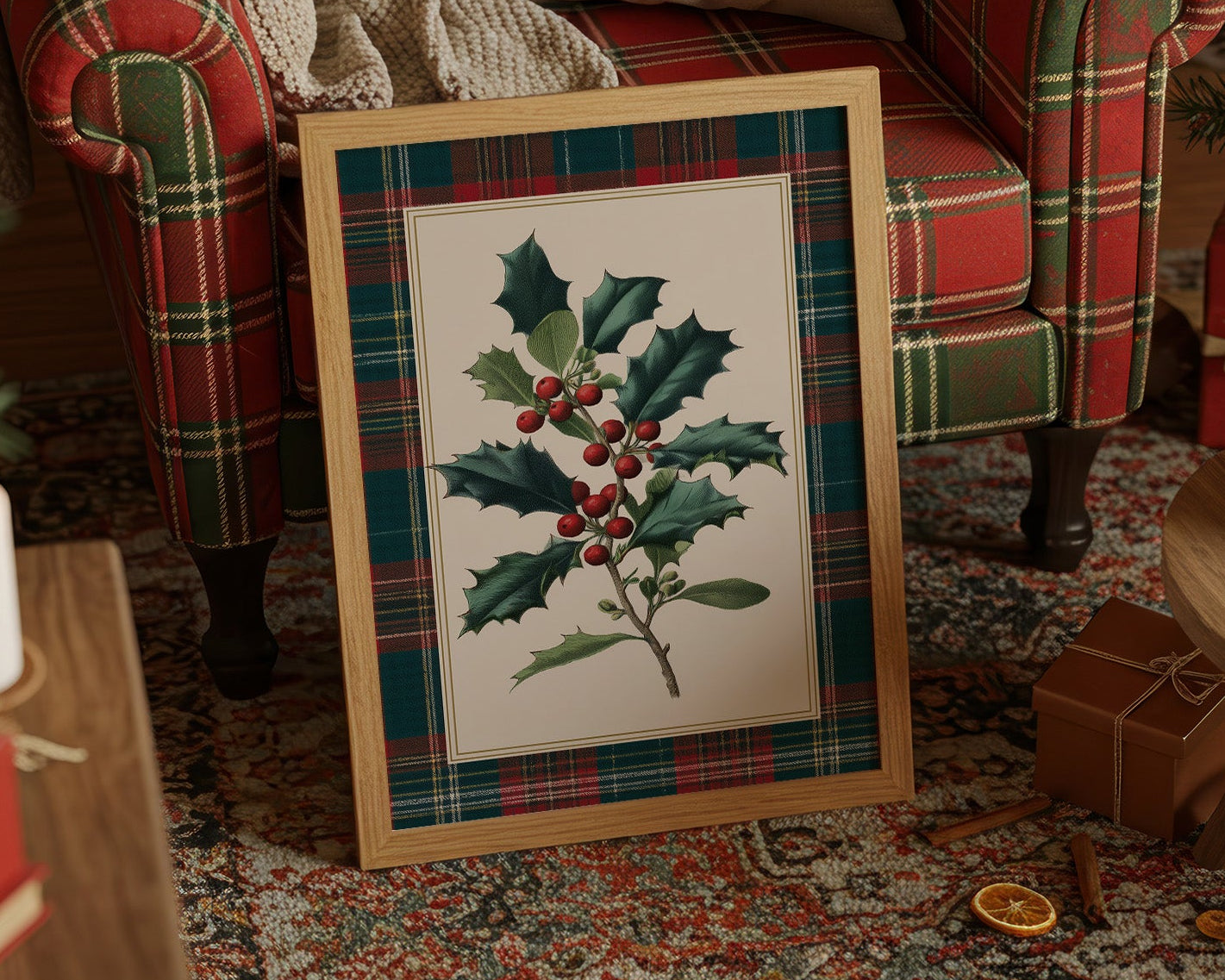 Winter Berries By The Hearth