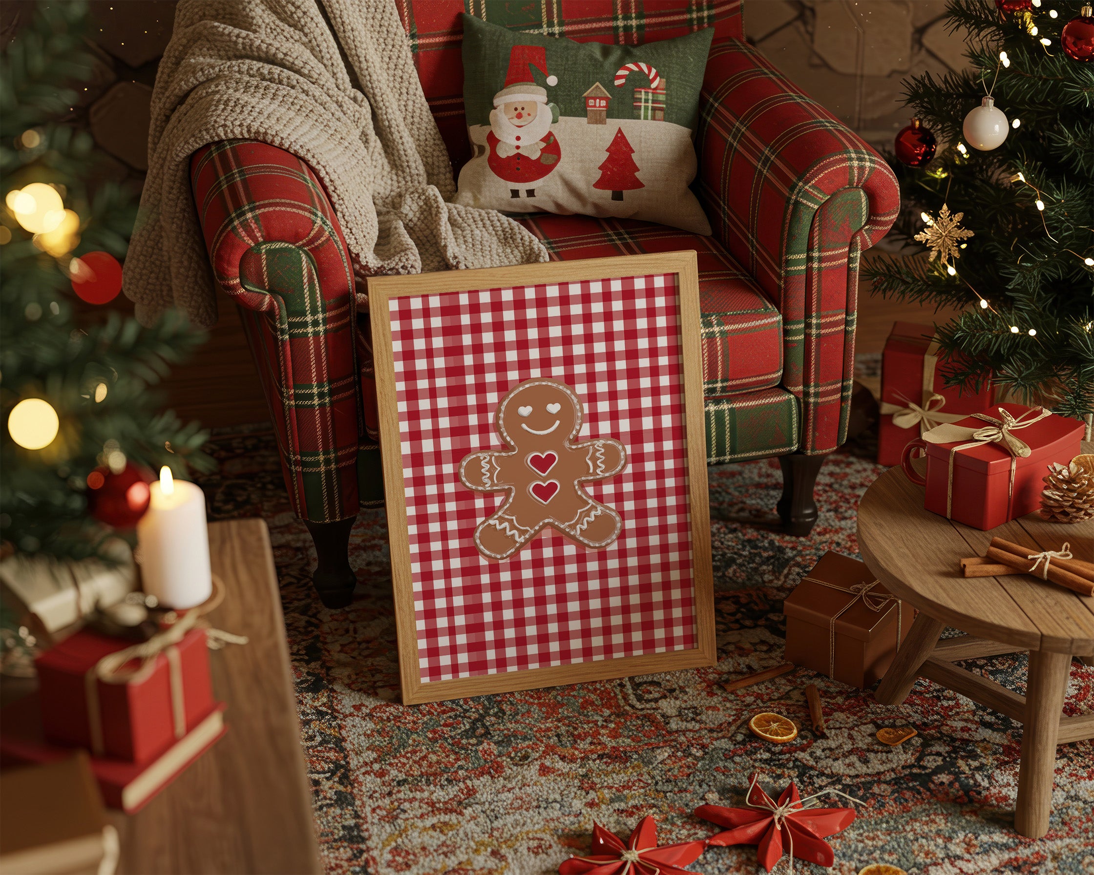 Hearts On The Gingham Table