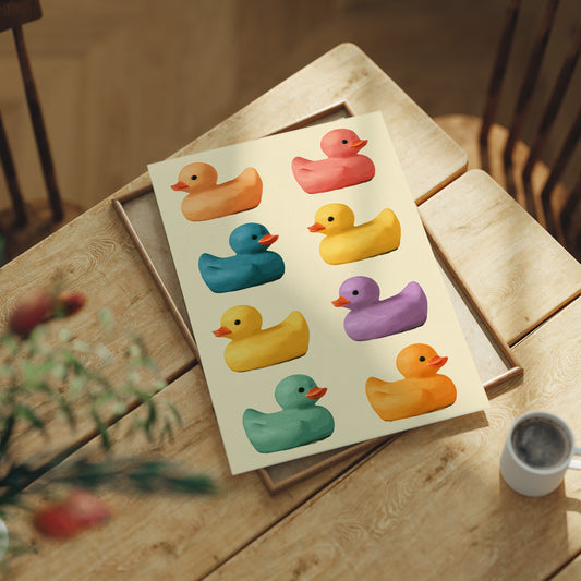 A Parade Of Painted Ducks