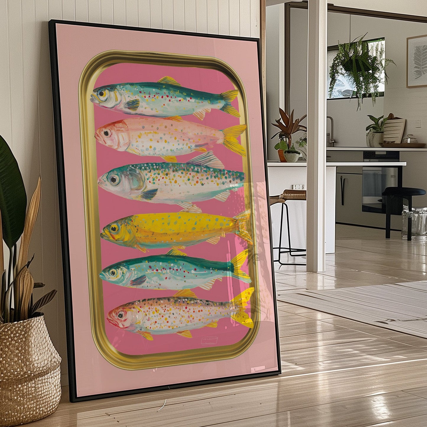 Sardines On A Pink Tin