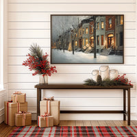 Warm Lights on a Winter Street