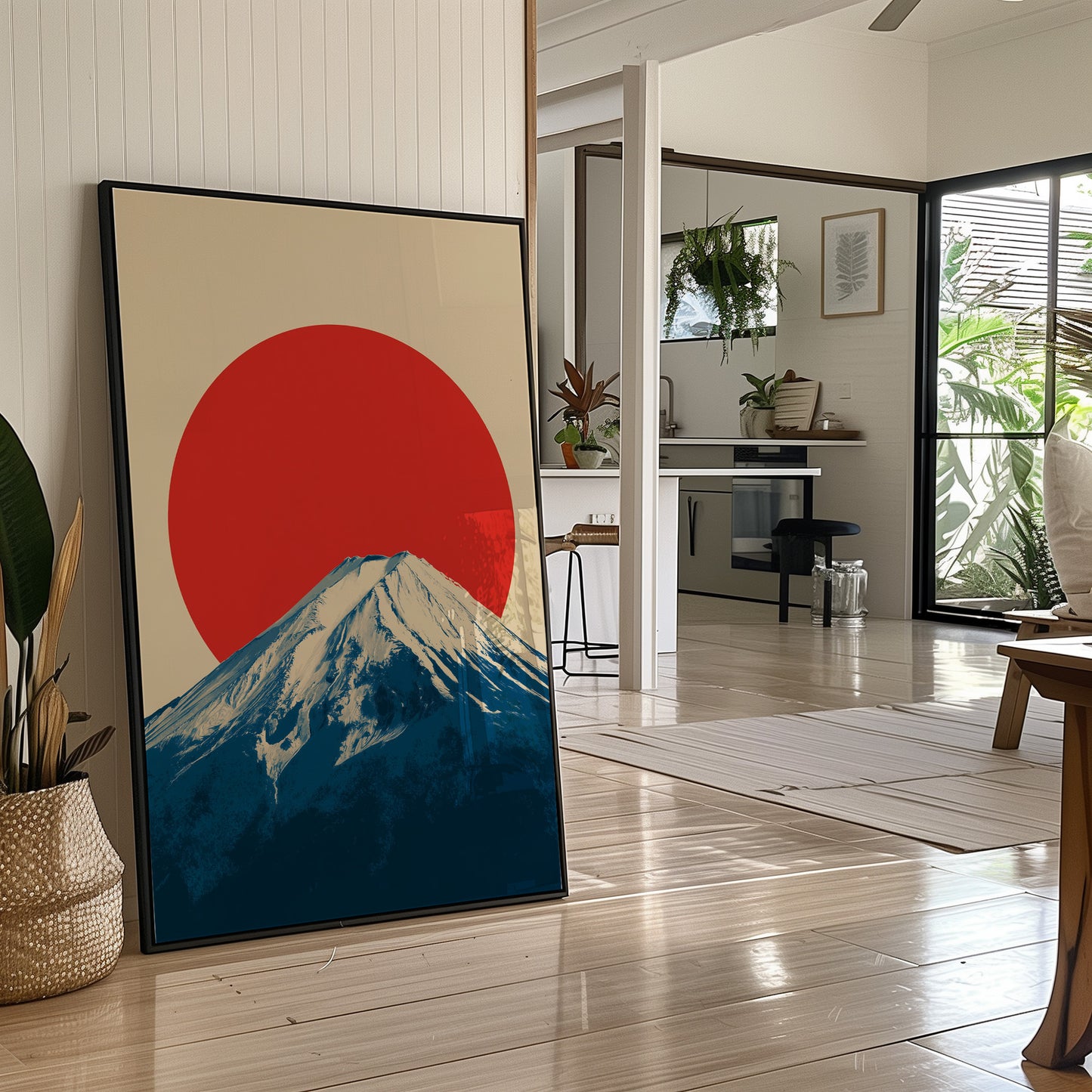 Crimson Sun Over Fuji