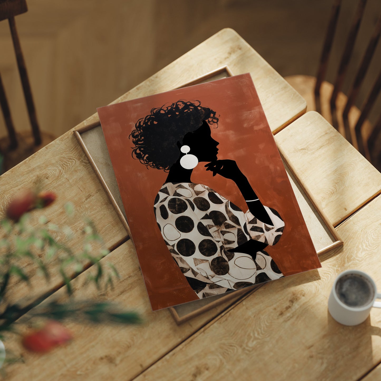 Silhouette in Burnt Sienna