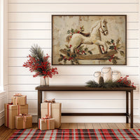 Rocking Horse in Winter Stillness