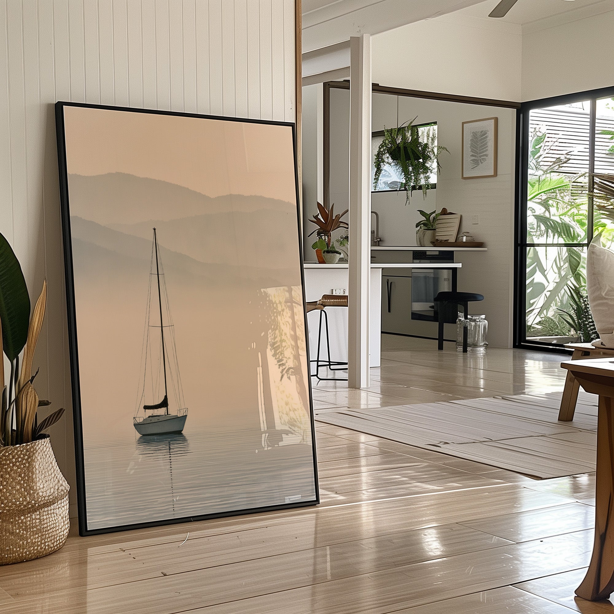 Sailboat Stillness At Dawn
