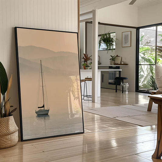Sailboat Stillness At Dawn