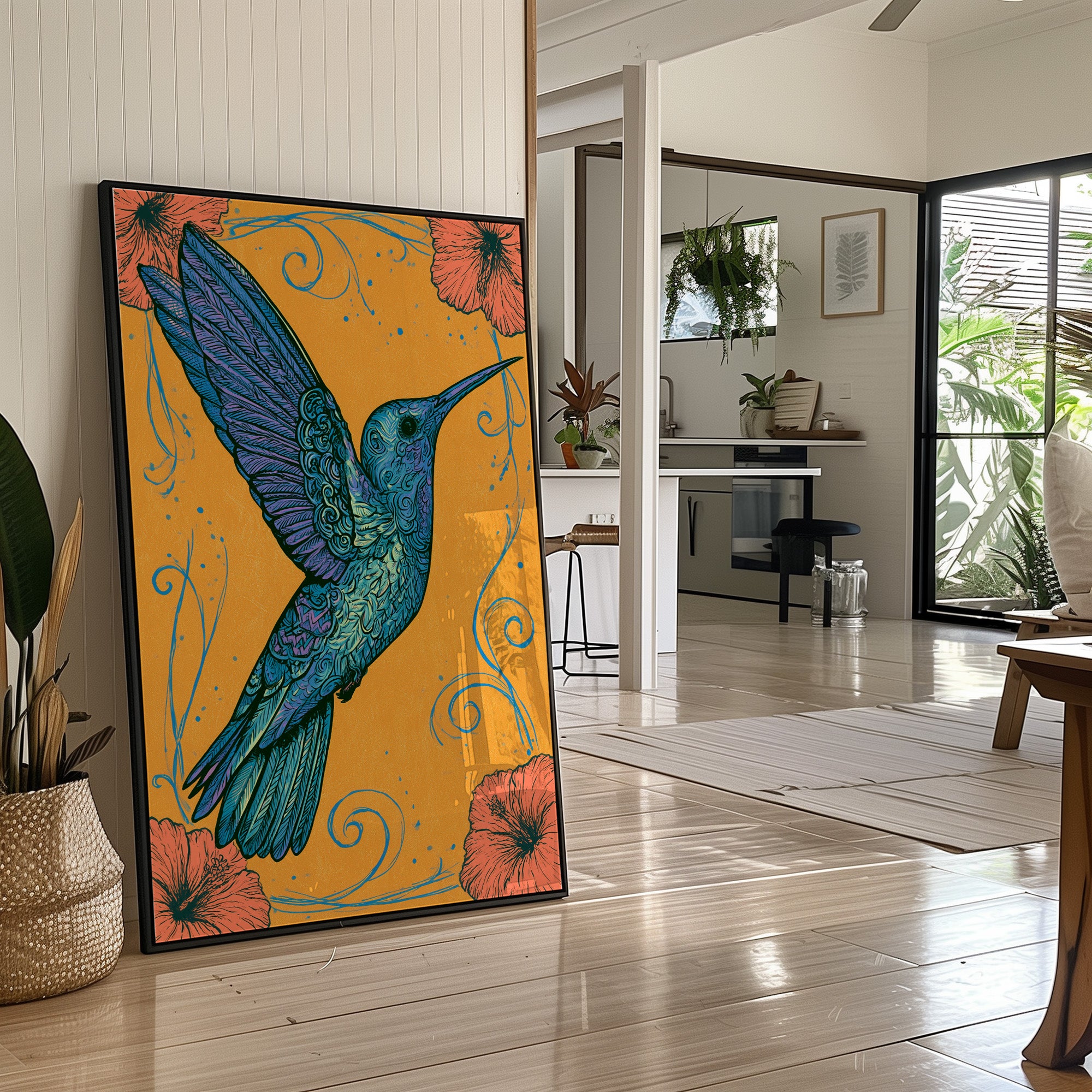 Hummingbird In Ornamental Bloom