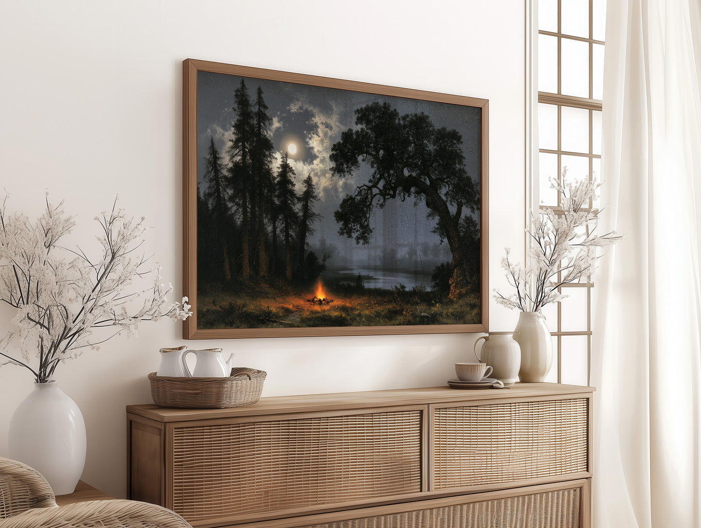 Moonrise, Fire Kept Low