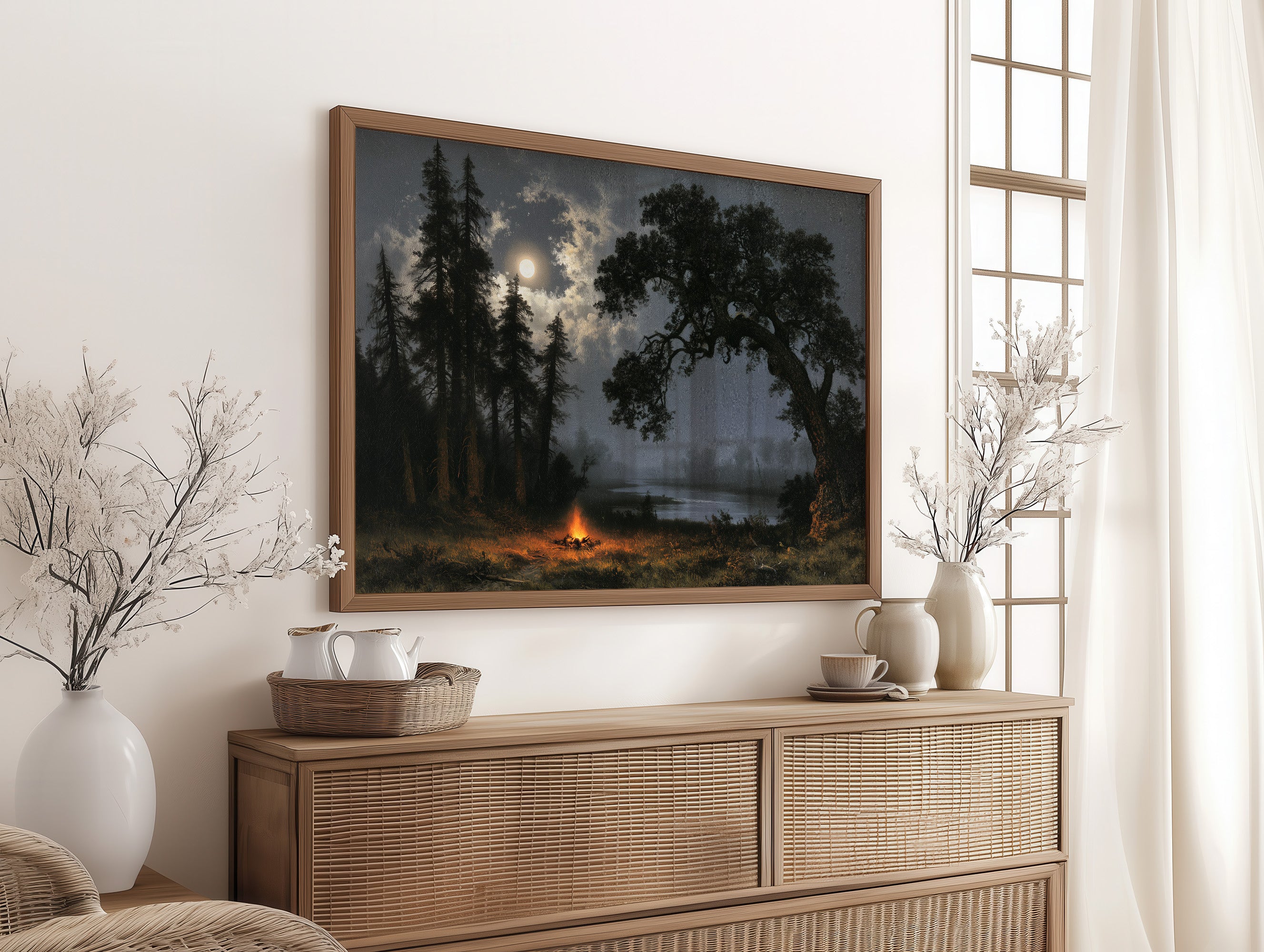 Moonrise, Fire Kept Low