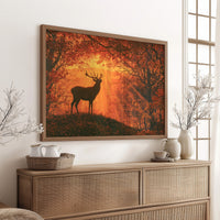 Stag, Struck by Sunrise