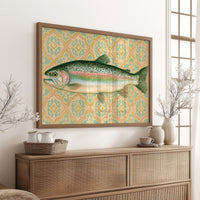 Rainbow Trout, Tiled Backdrop