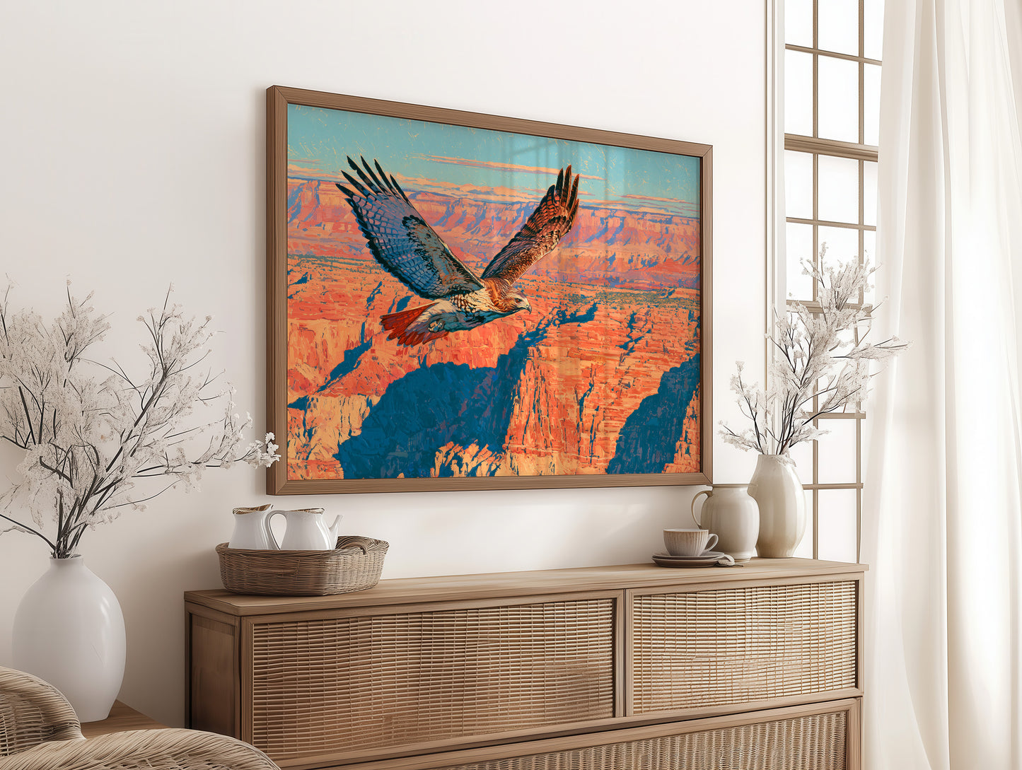 Red-Tail Over the Canyon