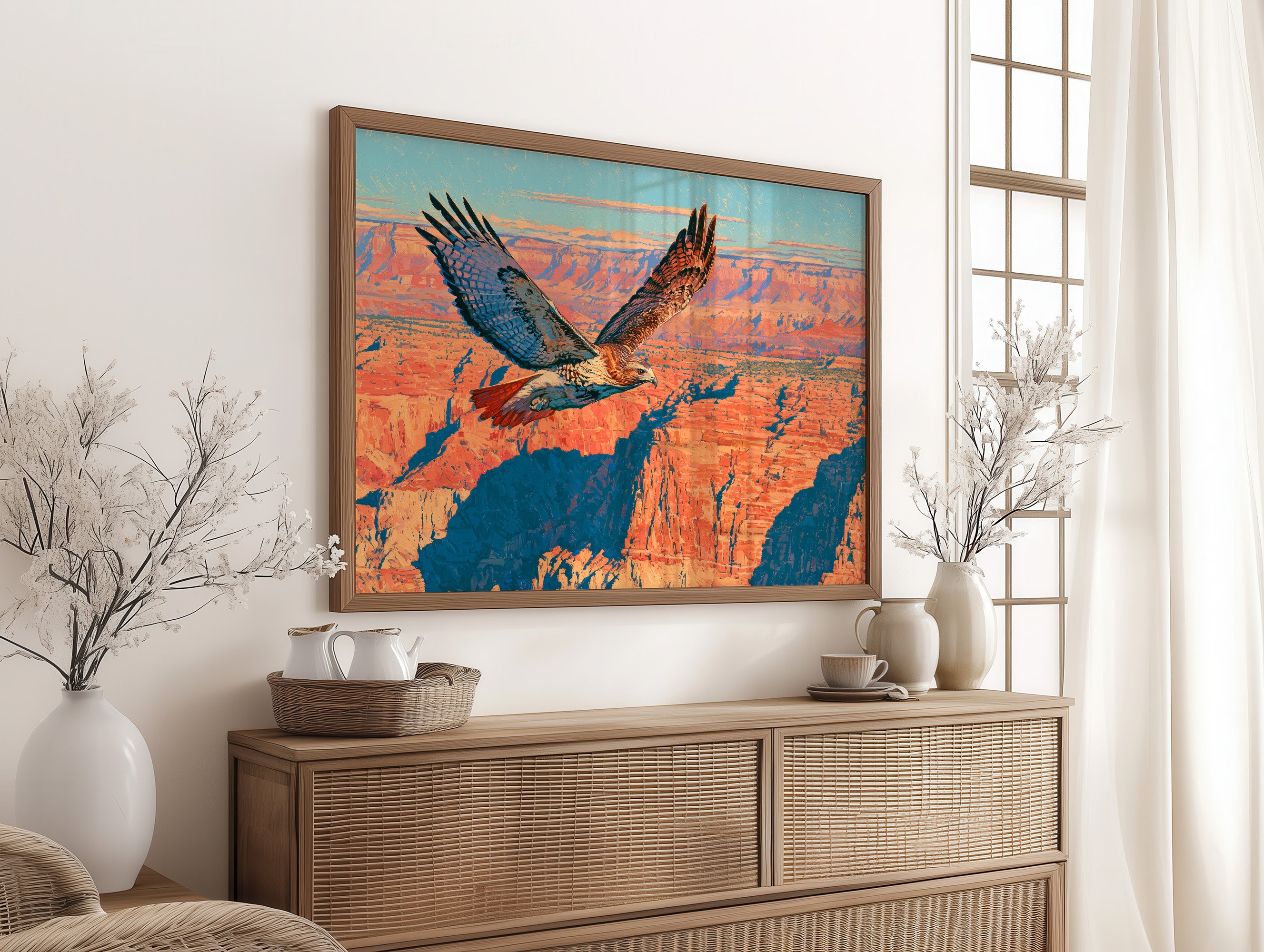 Red-Tail Over the Canyon