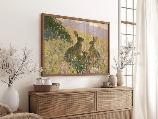 Rabbits, Golden Meadow Light