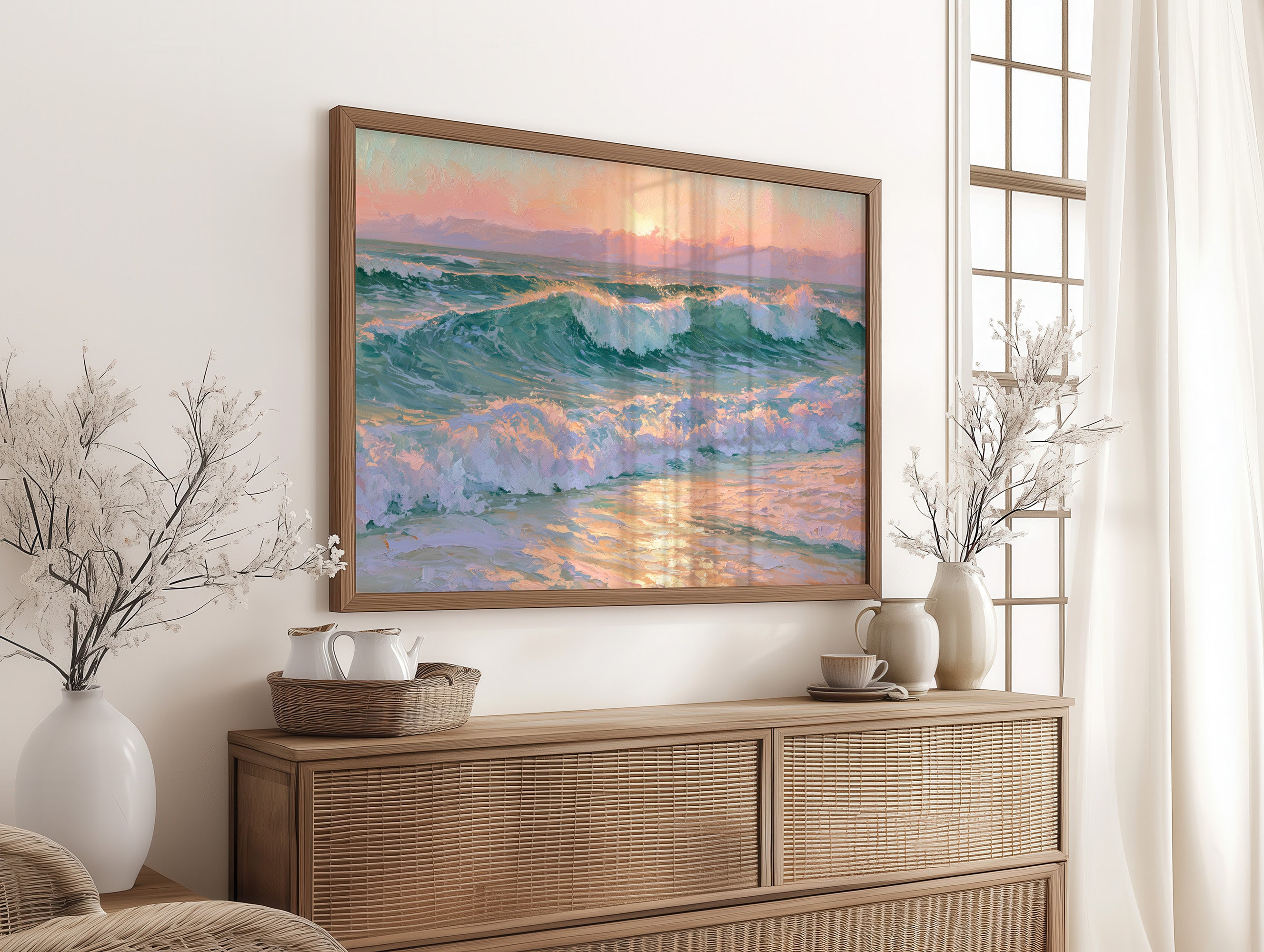 Waves, Pastel Sunrise