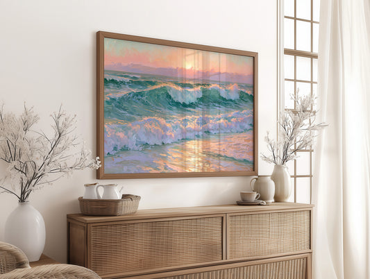 Waves, Pastel Sunrise