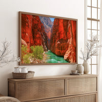 Emerald River Through Red Rock