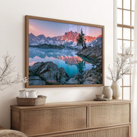 Alpenglow Over Still Water