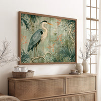 Heron Among Coral Berries