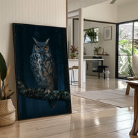 Great Horned Owl Night Portrait