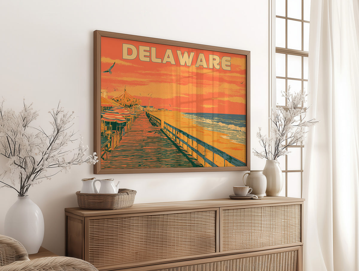 Delaware Boardwalk Sunset