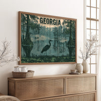 Georgia Cypress Swamp Heron