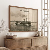 Louisiana Steamboat Voyage Print