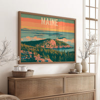 Maine Coastal Summit Sunset