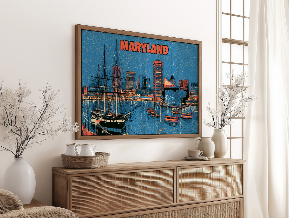 Maryland Harbor Pop Art