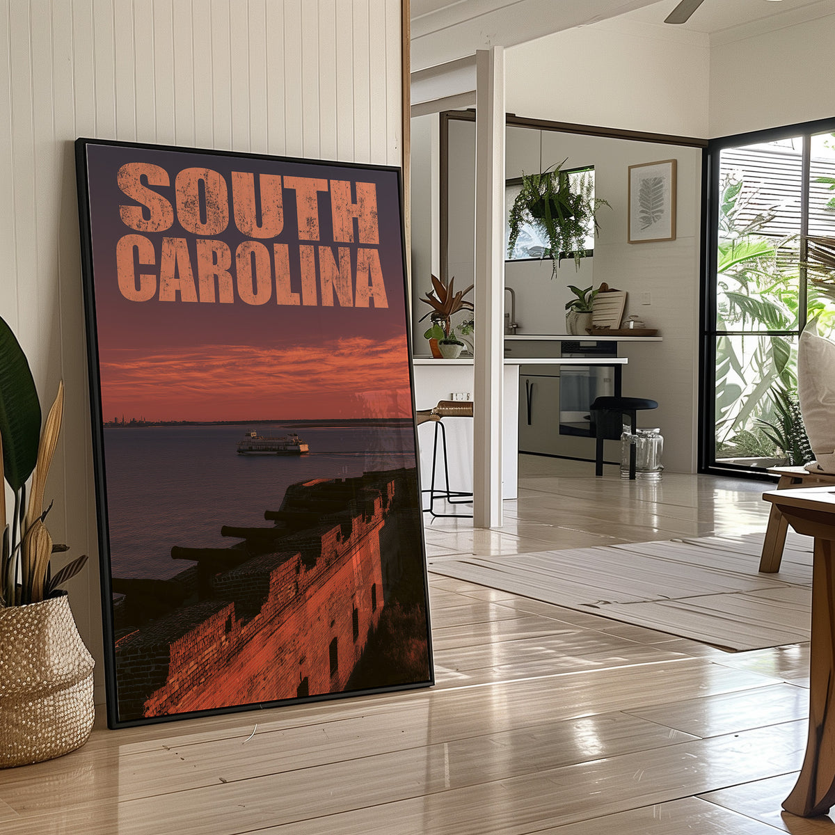 South Carolina Fort at Sunset