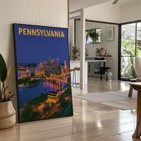 Pittsburgh Skyline Night Incline