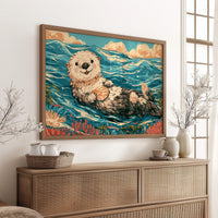 Floating Otter Shell Snack