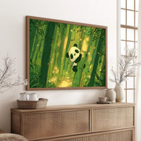 Baby Panda Bamboo Climb