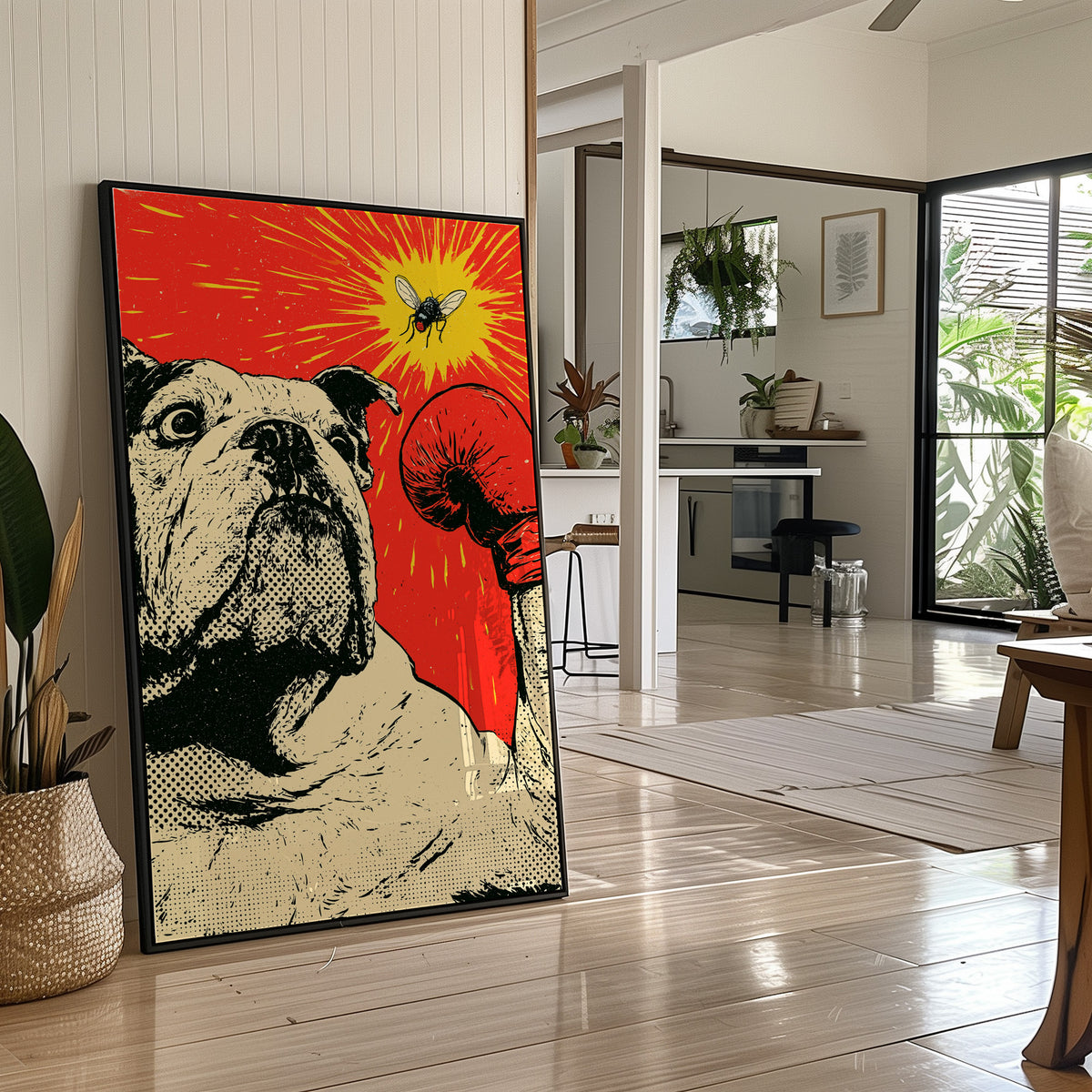 Bulldog Versus Fly Standoff