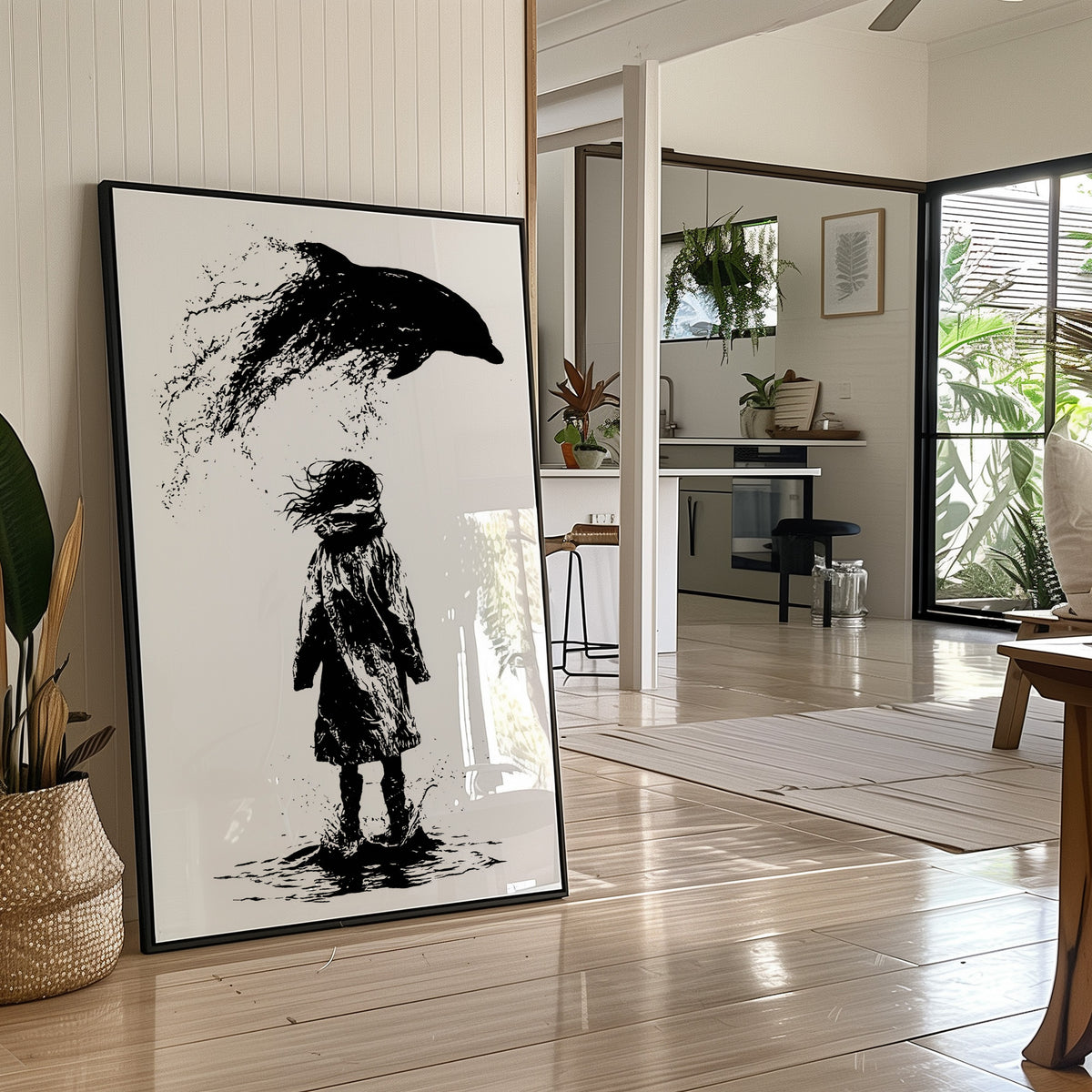 Ink Splash Dolphin Dream