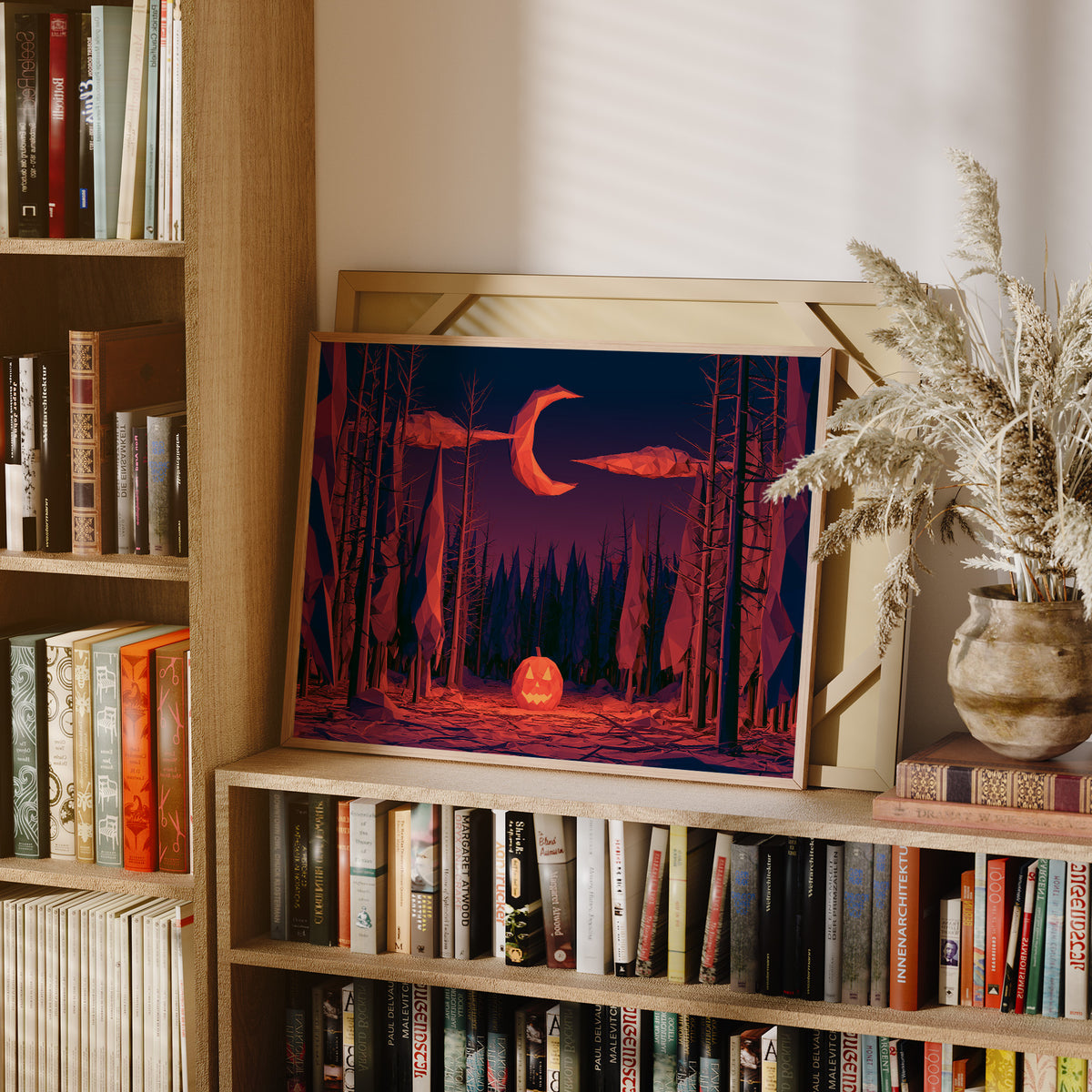 Low Poly Jack-O-Lantern Forest