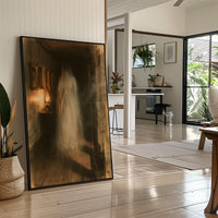 Ghostly Figure Haunted Hallway