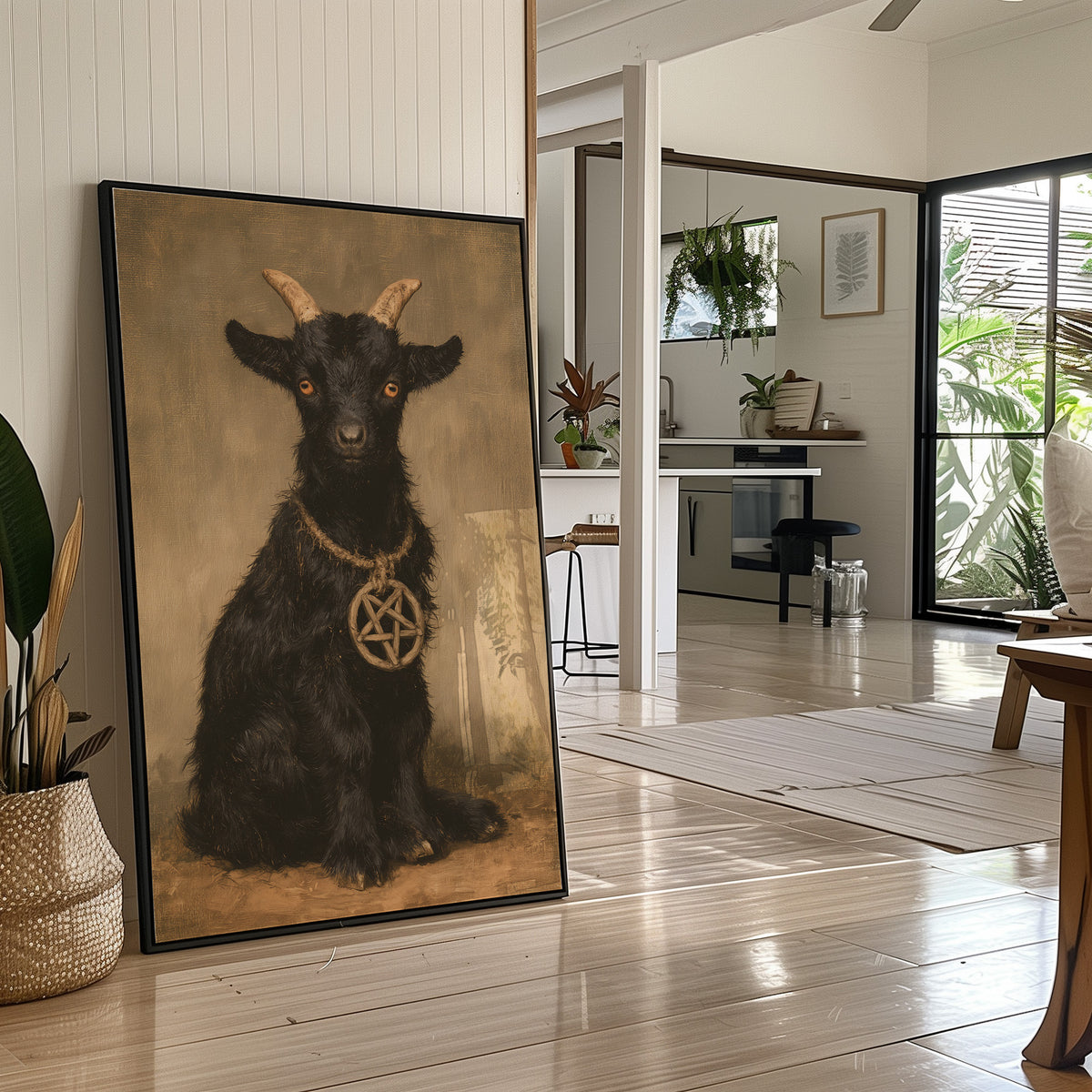Occult Black Goat Portrait