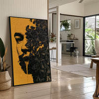 Amber Half Face Decay Art