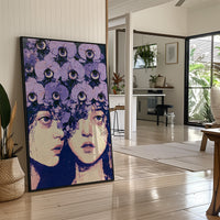 Twin Faces Violet Eye Crown